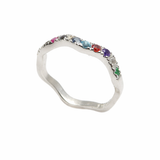 Delicate Sterling Silver Hoshen Stones Ring for Women