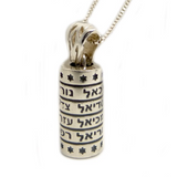 Cylinder Pendant Necklace Engraved with the Names of the Angels