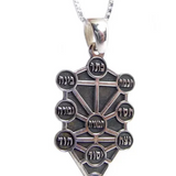 Embossed “Ten Sefirot” – Tree of Life pendant made of silver