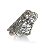Silver Hamsa Ring -  Luck and Blessing