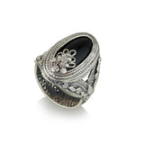 Silver Ring - with Onyx Stone