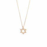 Star of David Pendant with chain 14K gold