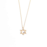 Star of David with Diamond – 14K Gold