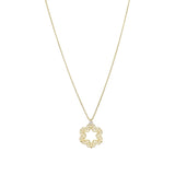 Crocheted Star of David with Diamond – 14K Gold