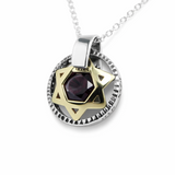 Silver and Gold Necklace with Ana B’Koach Prayer