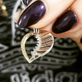 "Treasure of Life" pendant inlaid with precious stones (of your choice), silver and gold