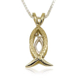 Gold "Nineveh" Fish Pendant