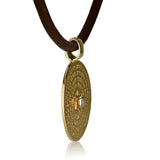 "Prayer of the Way" Pendant / Please Be Strong, 14K Gold, Chrysoberyl (optional)