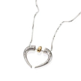 "Union of Hearts" Silver and Gold Pendant