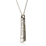"Yeshuat Hashem" Pendant – Silver and Gold with a Gemstone of Your Choice