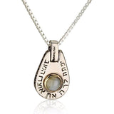 "Treasure of Kabbalah" pendant inlaid with chrysoberyl (optional), silver and gold, 5 metals