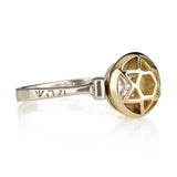 "Shulamith" gold and silver ring