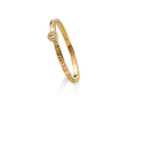 "The Secret of Love" gold ring, delicate, set with a diamond (optional)