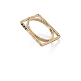 "The Secret of Life" gold ring, set with onyx stones (optional)