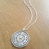 "Priests' Wheel" pendant, 5 metals, inlaid with chrysoberyl (optional), silver and gold