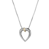 "Union of Hearts" Silver and Gold Pendant