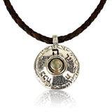 "Please be strong pendant", 5 metals, set with chrysoberyl (optional)