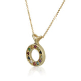 "Hoshen Stones" pendant, gold