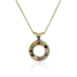 "Hoshen Stones" pendant, gold