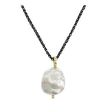 Silver Necklace with Pearl